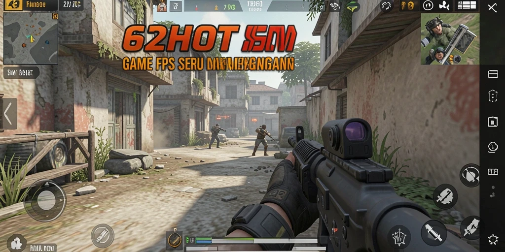 Tampilan gameplay dinamis dan menegangkan di 62HOT.