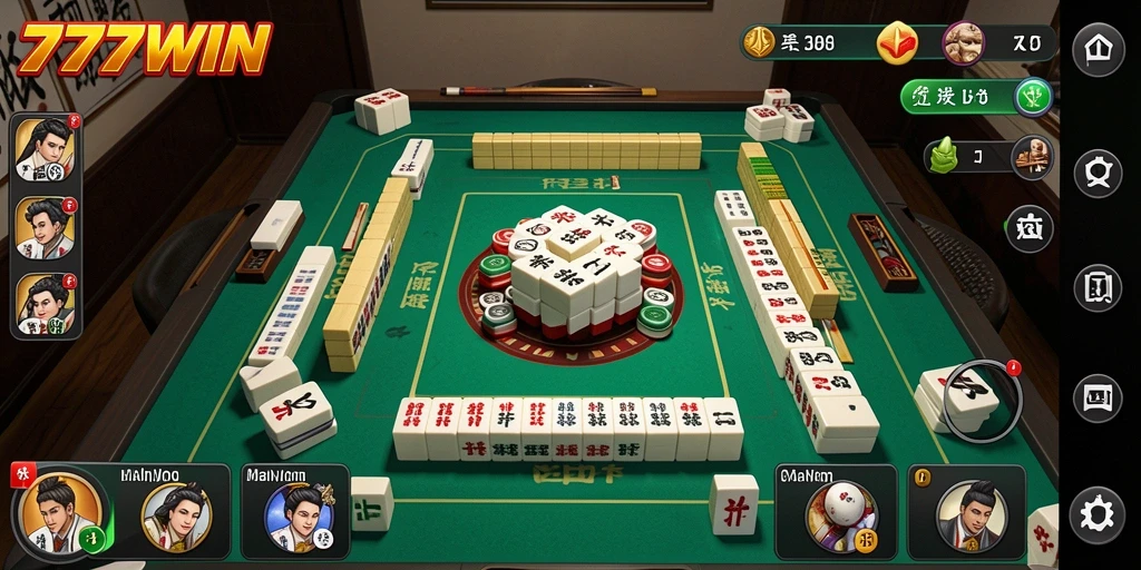 Screenshot gameplay Mahjong 777WIN yang menampilkan tantangan menarik.
