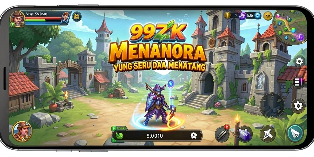 Screenshot menunjukkan aksi seru dalam game Tower Defense 99ZK.