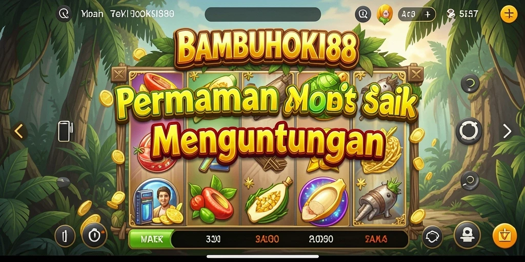 Screenshot BAMBUHOKI88 menampilkan gameplay Slot yang menarik dan penuh warna.