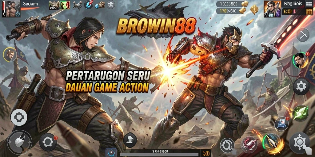 Screenshot gameplay BROWIN88 yang menunjukkan aksi mendebarkan.