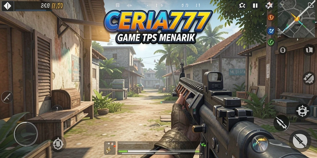 Tangkapan layar CERIA777 menunjukkan aksi pertempuran yang mendebarkan di gameplay TPS.