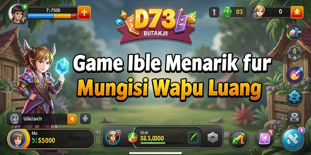 Gameplay D73 menampilkan kemajuan otomatis dan interaksi karakter yang mengasyikkan.
