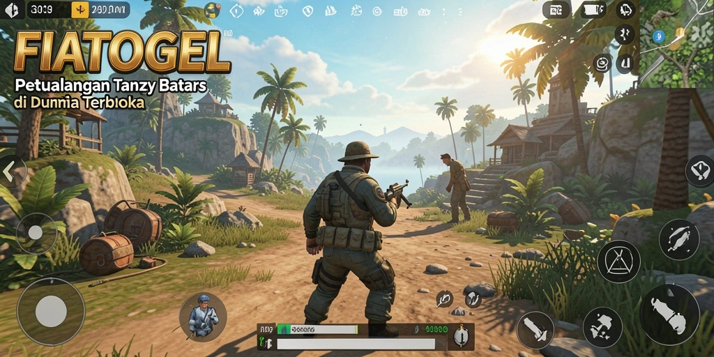 Tampilan gameplay menarik di dunia terbuka FIATOGEL.