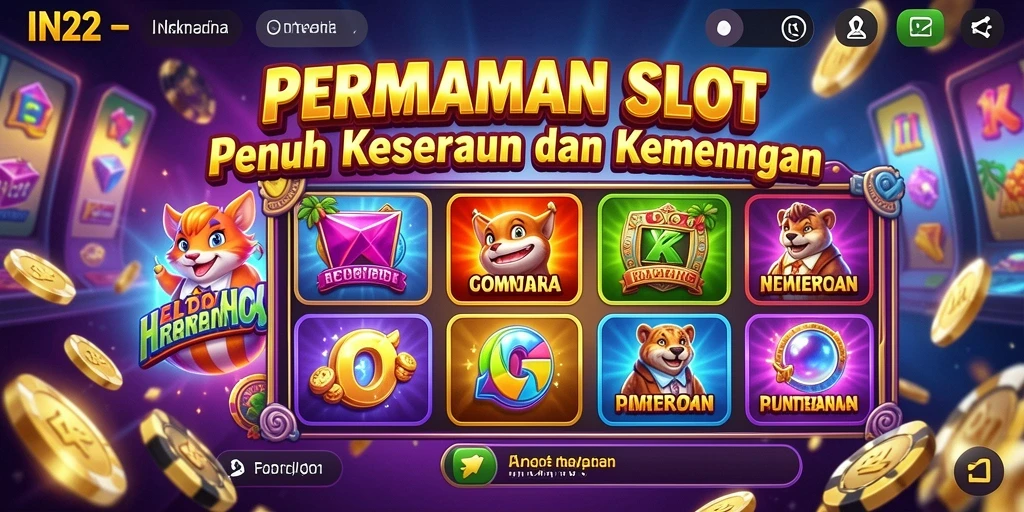 Tampilan gameplay slot yang menarik di IN22.