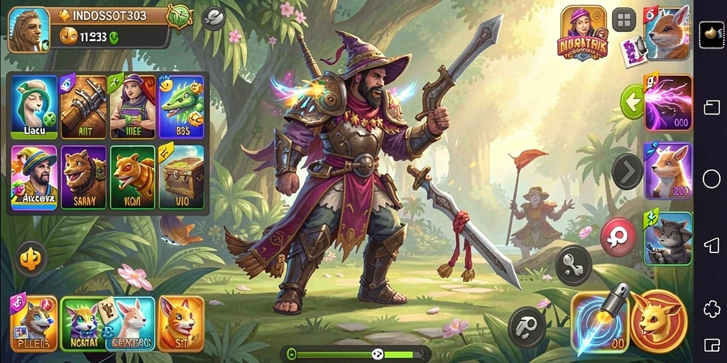 Tampilan gameplay INDOSLOT303 yang seru dan interaktif.