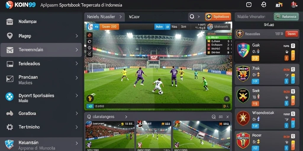 Tampilan menarik dari aplikasi <strong>KOIN99</strong> saat bermain sportsbook.