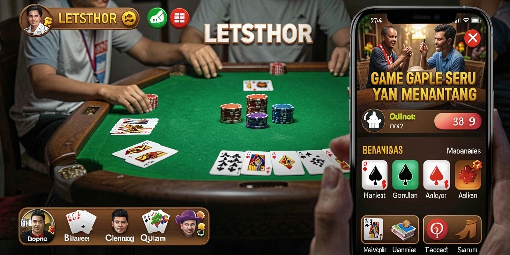 Tampilan gameplay LETSTHOR yang seru dan interaktif.