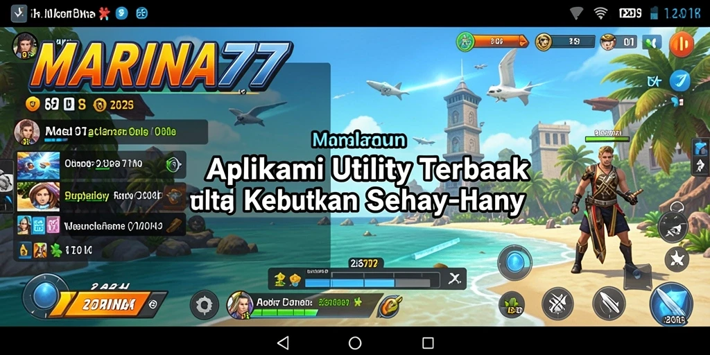 Tampilan antarmuka pengguna MARINA77 yang menarik dan fungsional.