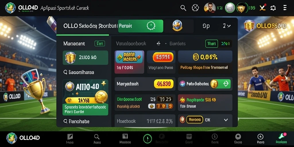Tampilan gameplay menarik dari OLLO4D, aplikasi Sportsbook yang inovatif.