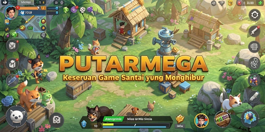 Tampilan gameplay PUTARMEGA yang seru dan berwarna-warni.
