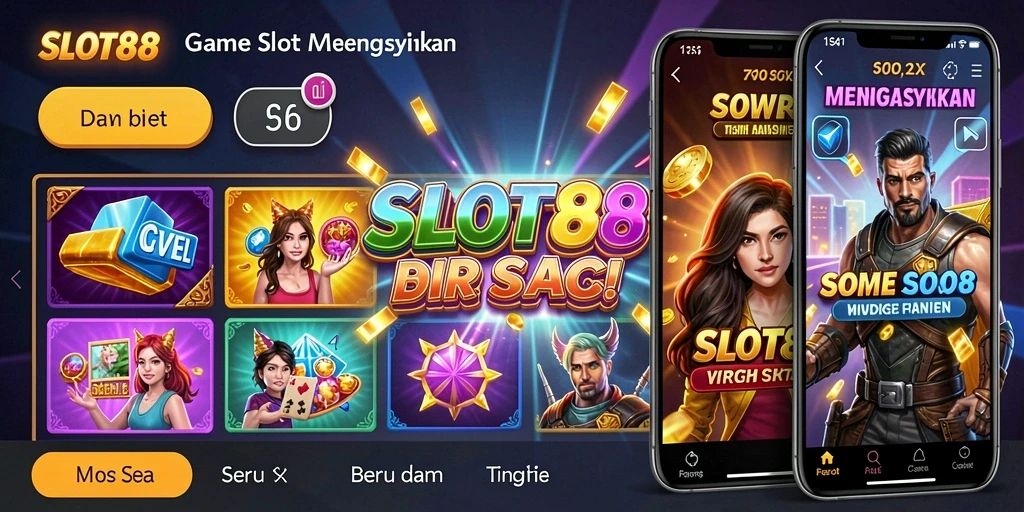 Tampilan gameplay menarik dari SLOT88 dengan mesin slot yang beragam.
