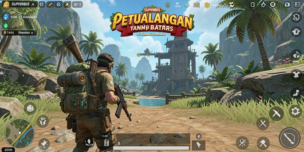 Tampilan grafik yang menakjubkan dalam gameplay SUPER805.