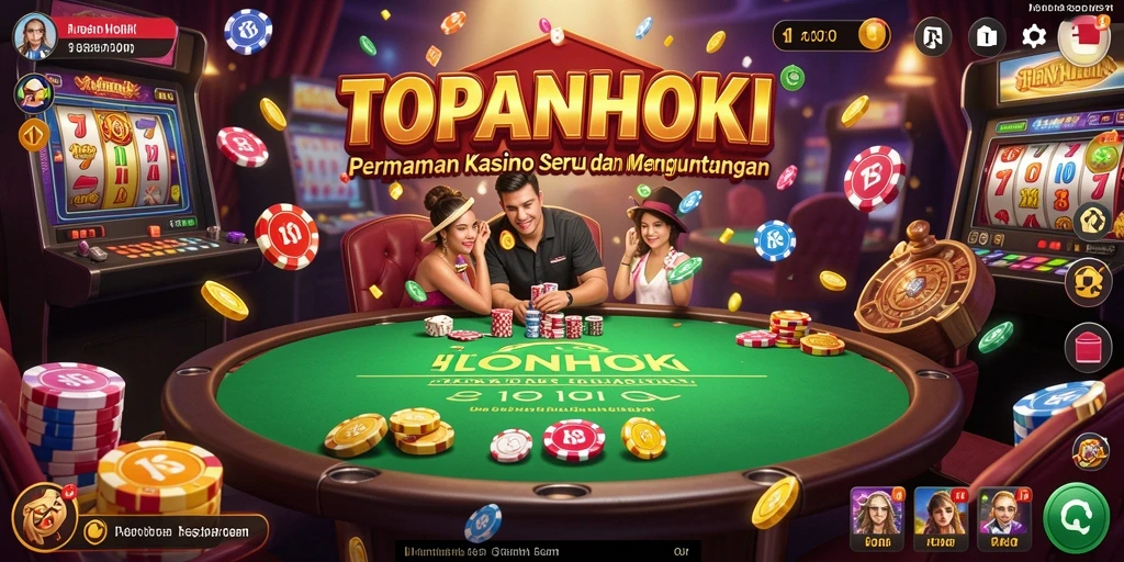 Screenshot gameplay TOPANHOKI menampilkan keseruan permainan Kasino.