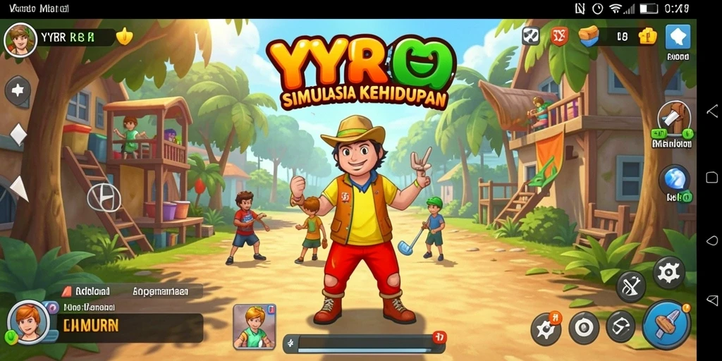 Tampilan gameplay YYRR yang menarik dan penuh warna.